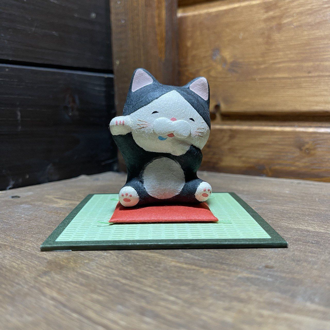 Gatto Nero e Bianco in Carta Washi