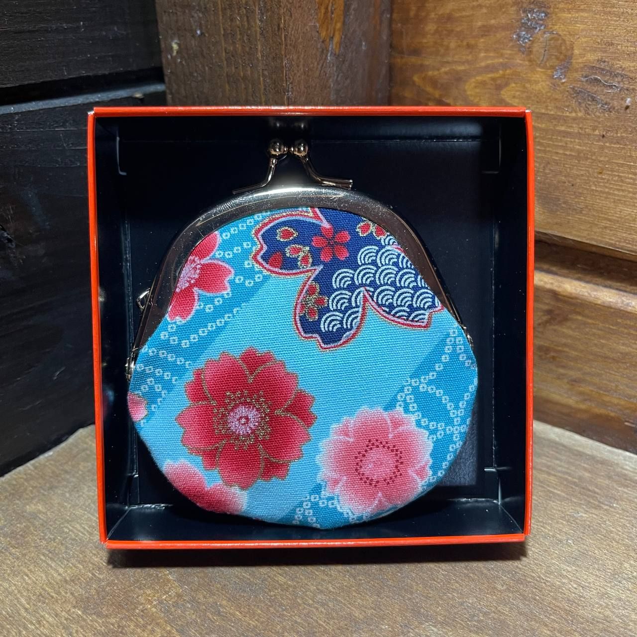 portamonete blu fronte